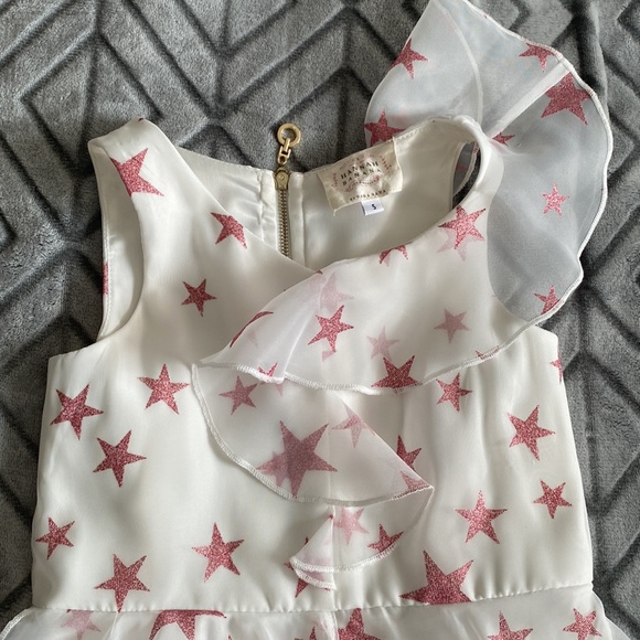 White and Pink Star Dress - Picture 3 of 6